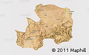 Satellite 3D Map of Khemisset, cropped outside