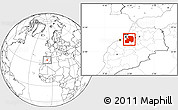 Blank Location Map of Khemisset