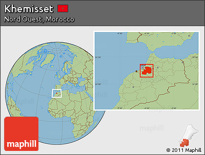 Savanna Style Location Map of Khemisset