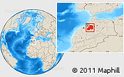 Shaded Relief Location Map of Khemisset