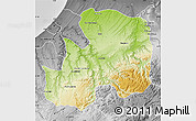 Physical Map of Khemisset, desaturated