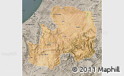 Satellite Map of Khemisset, semi-desaturated