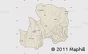Shaded Relief Map of Khemisset, cropped outside