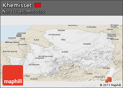 Classic Style Panoramic Map of Khemisset