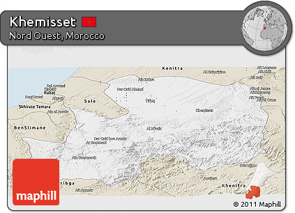Classic Style Panoramic Map of Khemisset