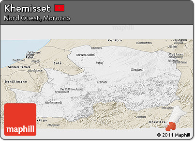 Classic Style Panoramic Map of Khemisset