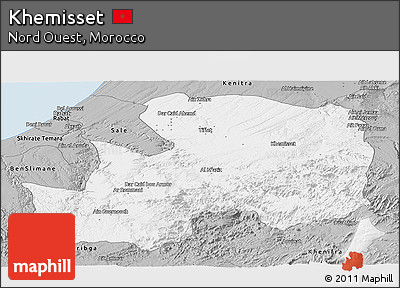 Gray Panoramic Map of Khemisset