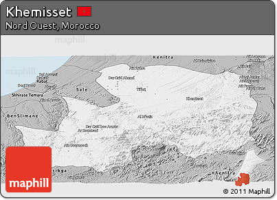 Gray Panoramic Map of Khemisset