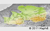 Physical Panoramic Map of Khemisset, desaturated