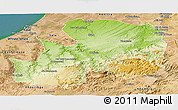 Physical Panoramic Map of Khemisset, satellite outside