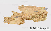 Satellite Panoramic Map of Khemisset, cropped outside