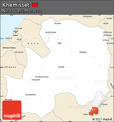 Classic Style Simple Map of Khemisset