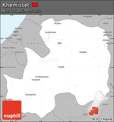 Gray Simple Map of Khemisset