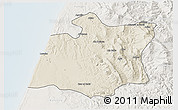 Shaded Relief 3D Map of Larache, lighten