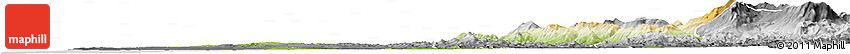 Physical Horizon Map of Larache, desaturated Physical Horizon Map of Larache, desaturated