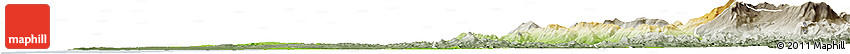 Physical Horizon Map of Larache, semi-desaturated Physical Horizon Map of Larache, semi-desaturated