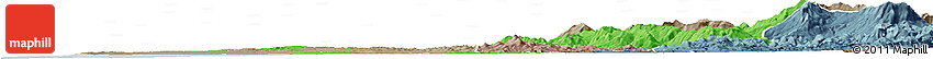 Political Horizon Map of Larache, semi-desaturated