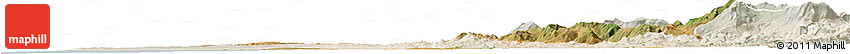Satellite Horizon Map of Larache, lighten Satellite Horizon Map of Larache, lighten