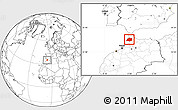 Blank Location Map of Larache