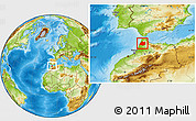 Physical Location Map of Larache