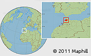 Savanna Style Location Map of Larache