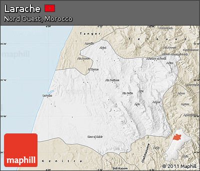 Classic Style Map of Larache
