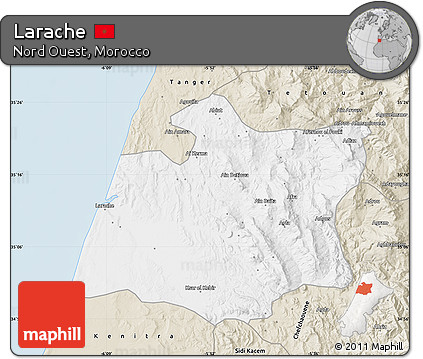 Classic Style Map of Larache