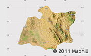 Satellite Map of Larache, cropped outside