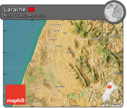 Satellite Map of Larache