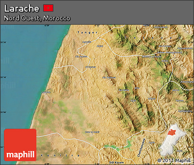 Satellite Map of Larache