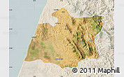 Satellite Map of Larache, lighten