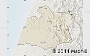 Shaded Relief Map of Larache, lighten