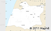 Classic Style Simple Map of Larache