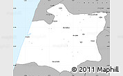 Gray Simple Map of Larache