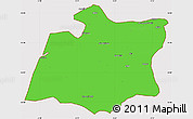 Political Simple Map of Larache, cropped outside