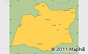 Savanna Style Simple Map of Larache, cropped outside