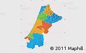 Political Map of Nord Ouest, cropped outside