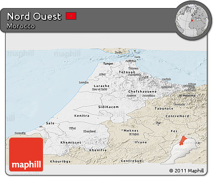Classic Style Panoramic Map of Nord Ouest