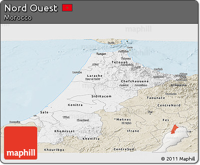 Classic Style Panoramic Map of Nord Ouest