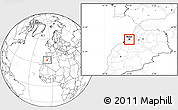 Blank Location Map of Rabat