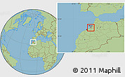 Savanna Style Location Map of Rabat