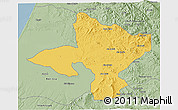Savanna Style 3D Map of Sidi Kacem