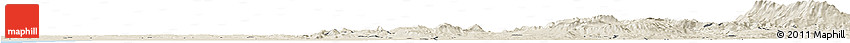 Shaded Relief Horizon Map of Sidi Kacem Shaded Relief Horizon Map of Sidi Kacem