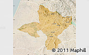 Satellite Map of Sidi Kacem, lighten