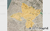 Satellite Map of Sidi Kacem, semi-desaturated