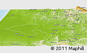 Physical Panoramic Map of Sidi Kacem