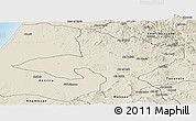 Shaded Relief Panoramic Map of Sidi Kacem