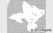 Gray Simple Map of Sidi Kacem