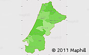 Political Shades Simple Map of Nord Ouest, cropped outside