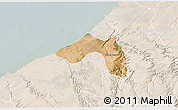 Satellite 3D Map of Skhirate Temara, lighten